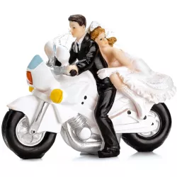 Svatební figurka motorkář 11,5cm