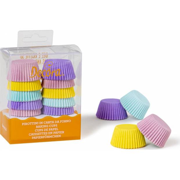 Košíčky na muffiny mini pastelové 200ks 3,2x2,2cm