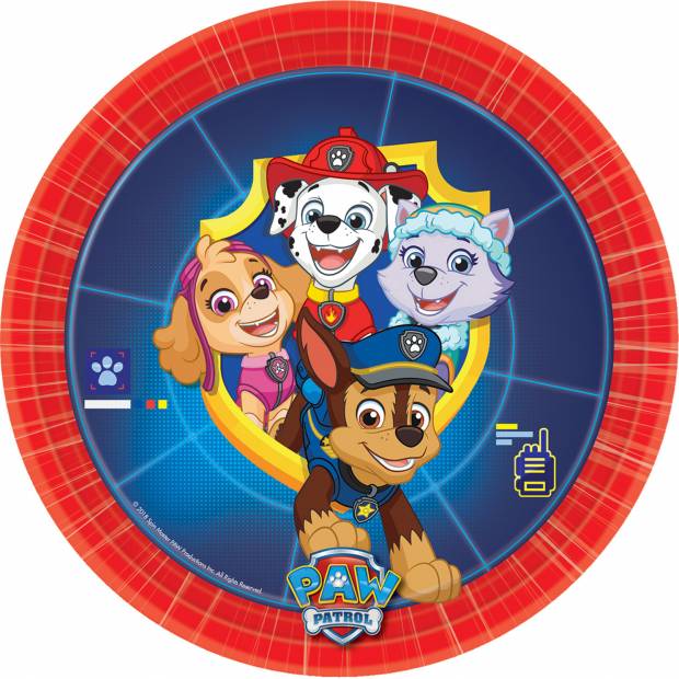 Papírový talíř 8ks 2018 Paw Patrol 17,7cm