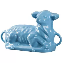 Litinová smaltovaná pečicí forma GOURMETINA Beránek - Košilově modrá