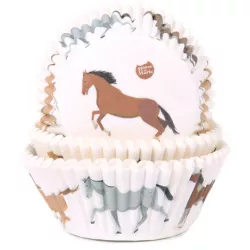 Košíčky na muffiny koňě 50x33 mm - House of Marie