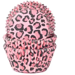 Košíčky na muffiny růžový leopard 50x33 mm - House of Marie