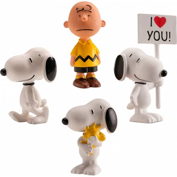 Set figurek Snoopy, 4ks, 5 cm