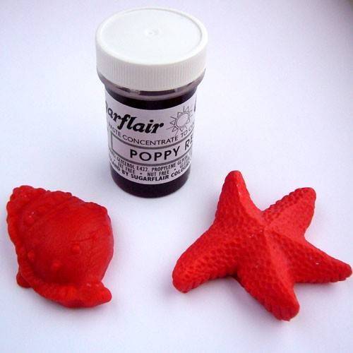 Gelová barva Sugarflair (25 g) Poppy Red 856 dortis