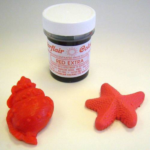 Gelová barva Sugarflair (42 g) Extra sytá červená 859 dortis
