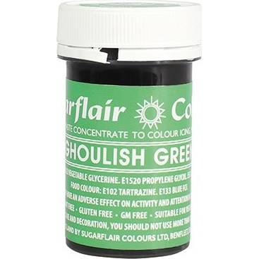 Gelová barva Sugarflair (25 g) Ghoulish Green A148 dortis
