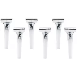 Párty frkačky metalické stříbrné 6ks