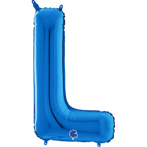 Nafukovací balónek písmeno L modrá 66 cm