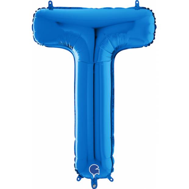 Nafukovací balónek písmeno T modrá 66 cm