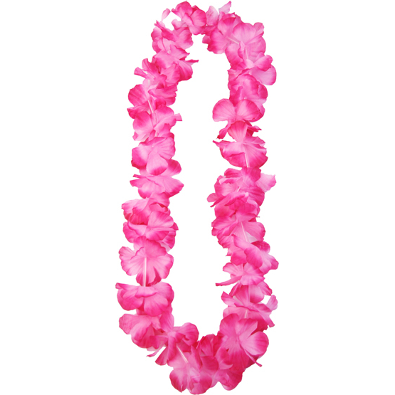 Havajský věnec Aloha růžový 1ks