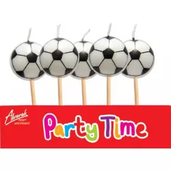 Narozeninové svíčky fotbalový míč 5ks