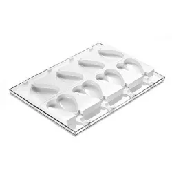 Profesionální silikonová forma na nanuky srdce