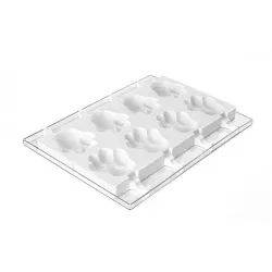 Profesionální silikonová forma na nanuky tlapka