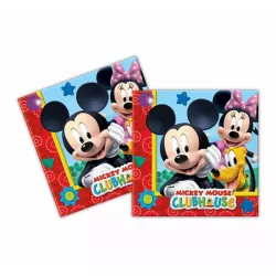 Ubrousky Mickey a Minnie 33x33cm 20ks