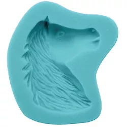 Silikonová formička hlava koně 6x6cm - Cakesicq