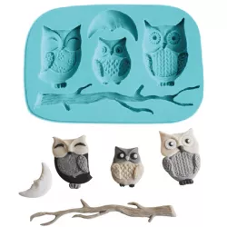 Silikonová formička sovy 10x6,5cm - Cakesicq