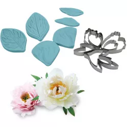 Žilkovač a vykrajovátka pivoňka 13ks 7x10cm - Cakesicq