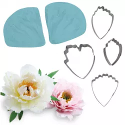 Žilkovač a vykrajovátka pivoňka 6ks 7,5x8 cm - Cakesicq