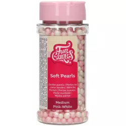 Cukrové dekorace bílo-růžové perly 60g
