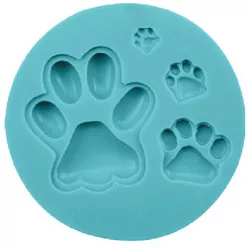 Silikonová formička psí tlapky 9,5cm