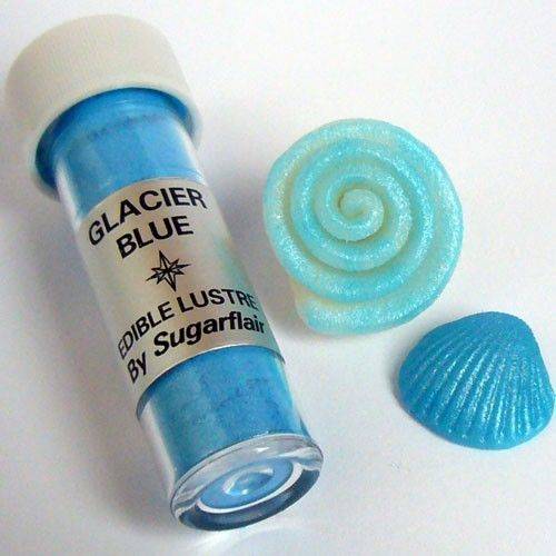 Jedlá prachová perleťová barva Sugarflair (2 g) Glacier Blue 558 dortis