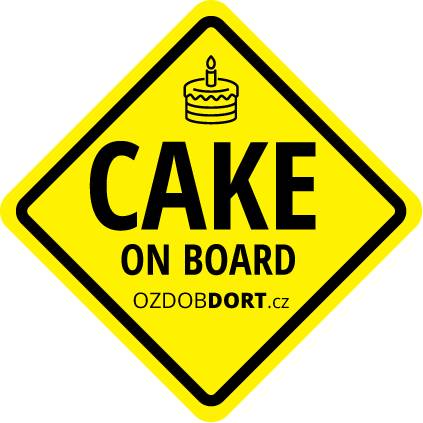 Magnet na auto - cake on board