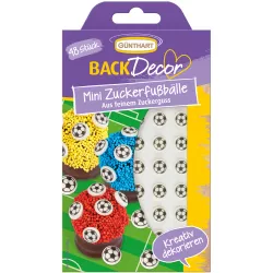 Cukrová dekorace fotbal 48ks