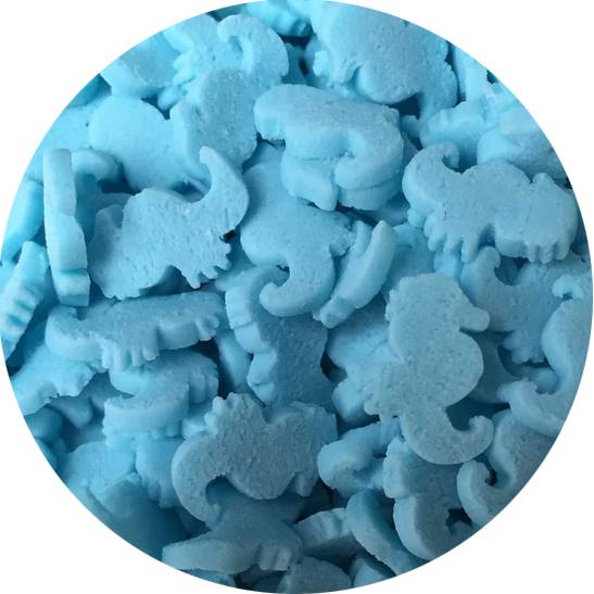 Cukrové zdobení mořský koník modrý 60g