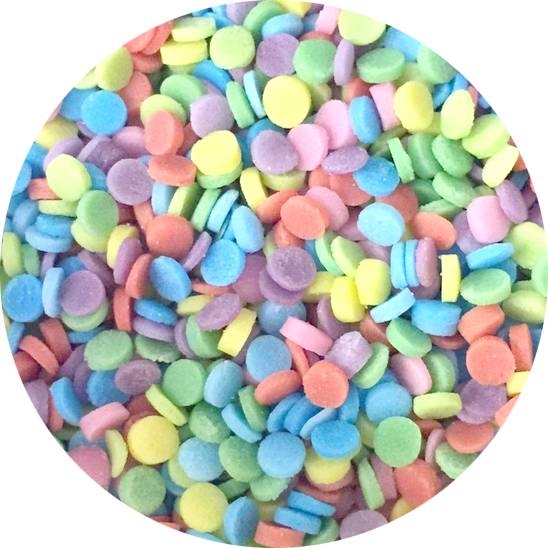 Cukrové konfety duhové 70g