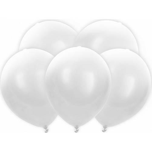 Led svítící balónky 5ks 30cm bílé