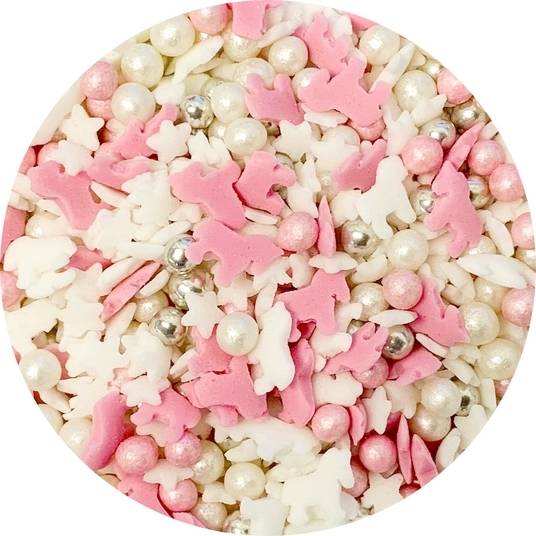 Cukrový mix růžovo-bílý (50 g) FL25912-1 dortis