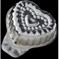 Formička vyklépávací srdíčko 38x35mm 20ks