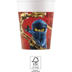 Papírové kelímky 200ml Lego Ninjago