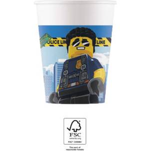 Papírové kelímky 200ml Lego city