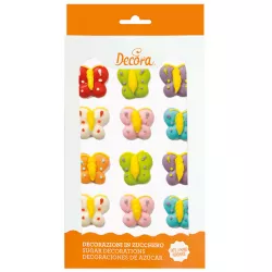 Cukrové zdobení 12ks motýlci