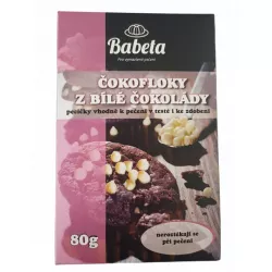 Čokofloky na zdobení a do pečiva bílá čokoláda 80g - Kovandovi