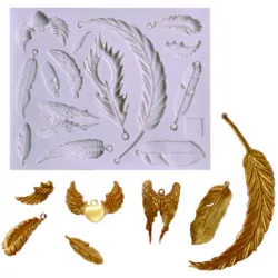 Silikonová formička peříčka 11,5x9,5cm