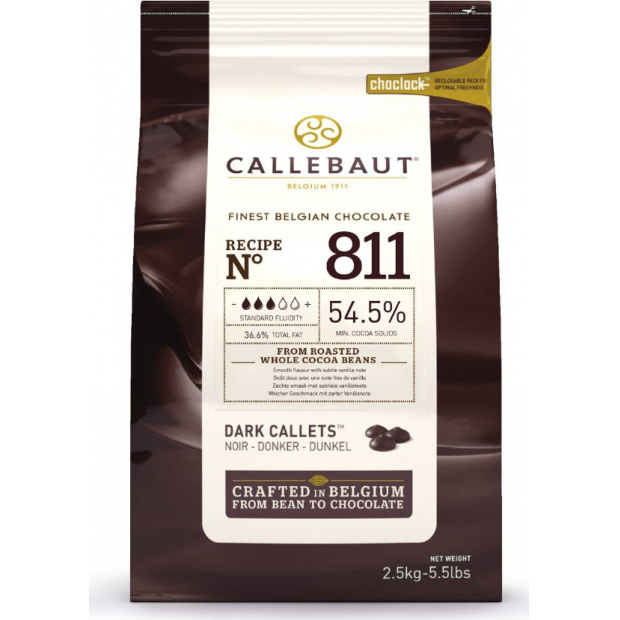 Čokoláda 811 hořká 54,5% 2,5kg