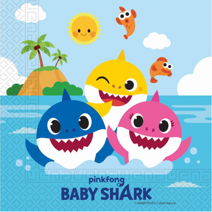 Ubrousky 33x33cm Baby Shark