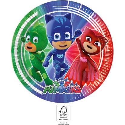 Papírový talíř na párty 23cm PJ Masks