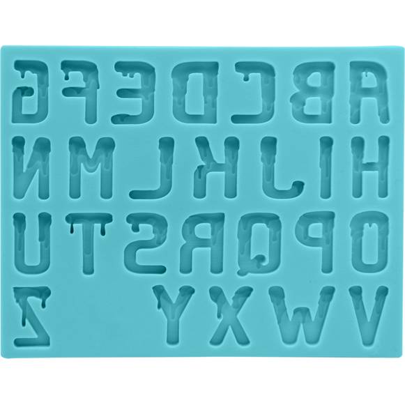 Silikonová formička abeceda horor 15x11,5cm