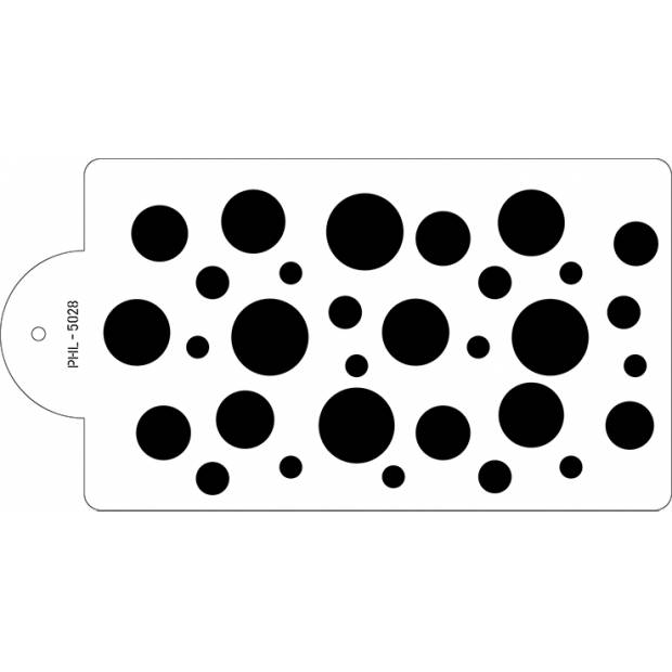 Stencil šablona na dort - Dot 40x21cm