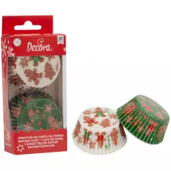 Papírové košíčky na muffiny 36ks vánoční - Decora