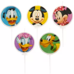 Svíčky na dort Mickey 3cm 5ks