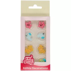 Cukrové zdobení 8ks moře