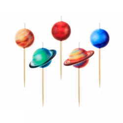 Svíčky na dort 5ks Planety