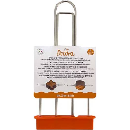 Pomůcka pro vychladnutí panettone a colmba dvojitá 22cm - Decora