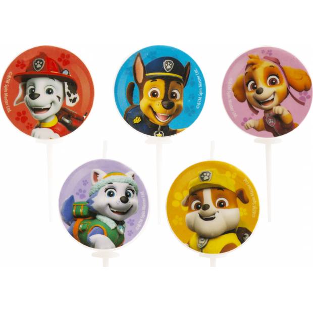 Svíčky na dort Paw Patrol 3cm 5ks