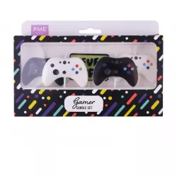 Dortové svíčky 5ks GAMER