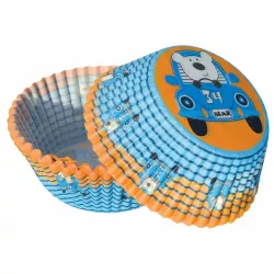 Košičky na muffiny medvídek a autíčko (50 ks)